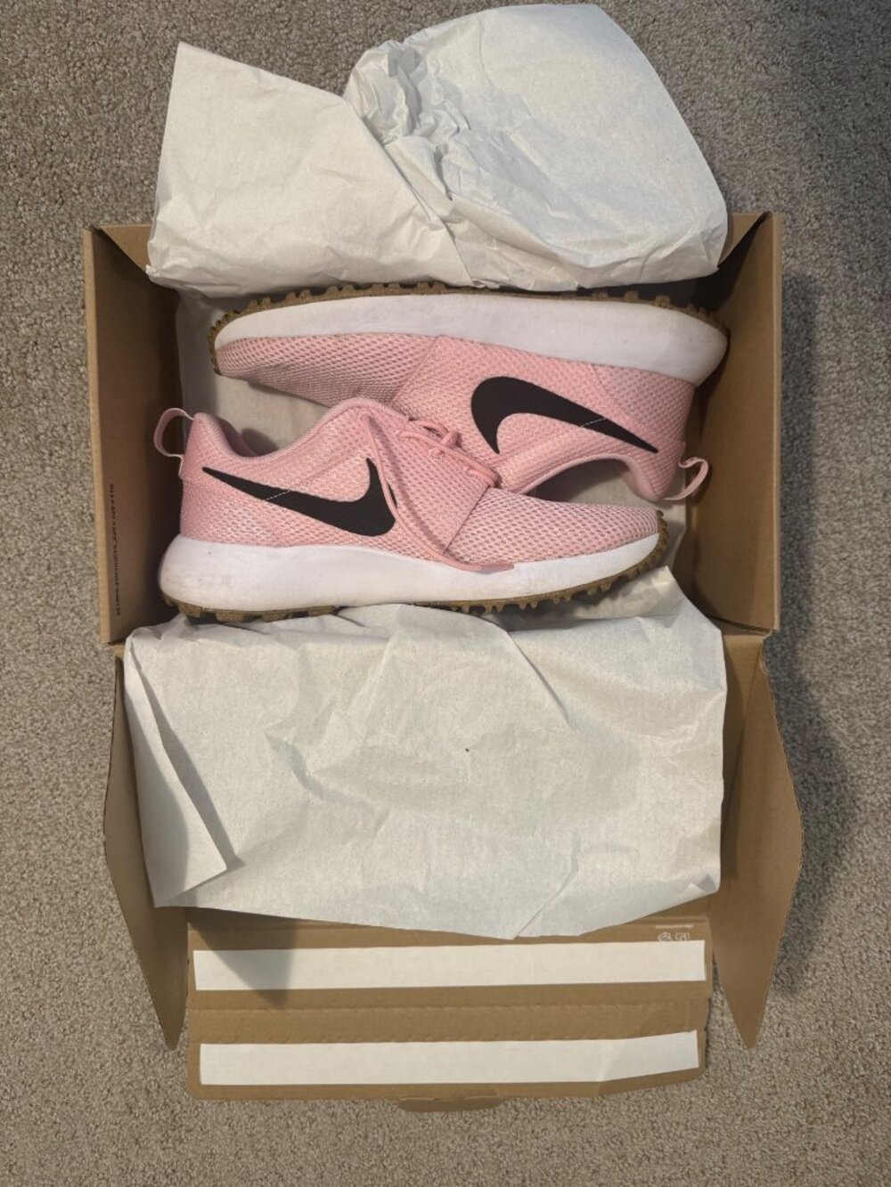 Nike Golf Shoes Roshe G NN Pink White Spikeless Men's Size 7/ Women's Size 8.5 - Picture 11 of 12